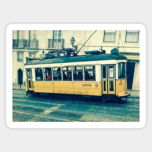 Yellow Tram Sticker